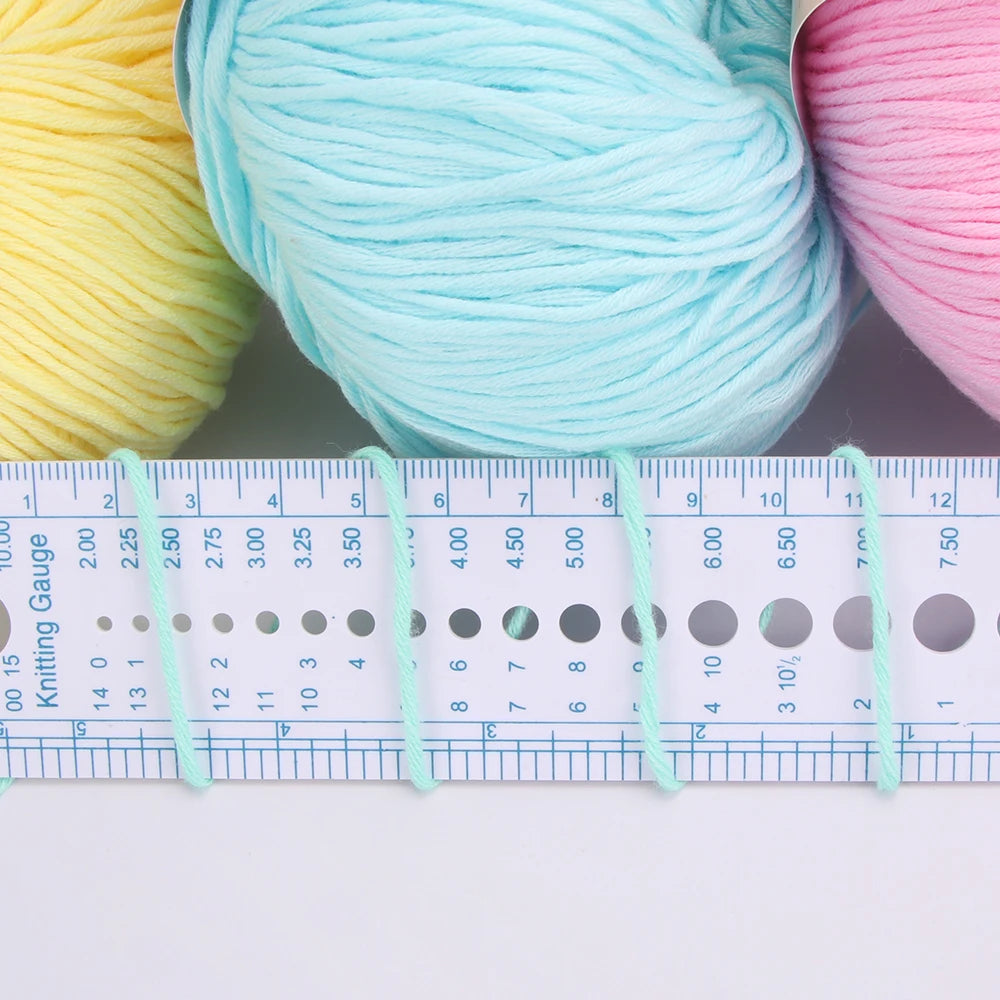 QJH 100% Organic Cotton Yarn - Eco Friendly Crochet and Knitting Yarn - Cotton Baby Sport Weight Yarn - 1.76oz/136yards/1Pcs
